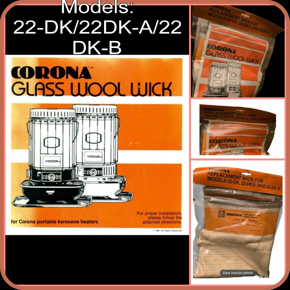 Corona Glass Wool Wick for Kerosene Heaters-NEW